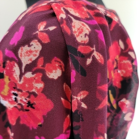 CANDIES V-Neck Sheath Dress With Long Open Sleeves Lined Size S - Picture 3 of 10